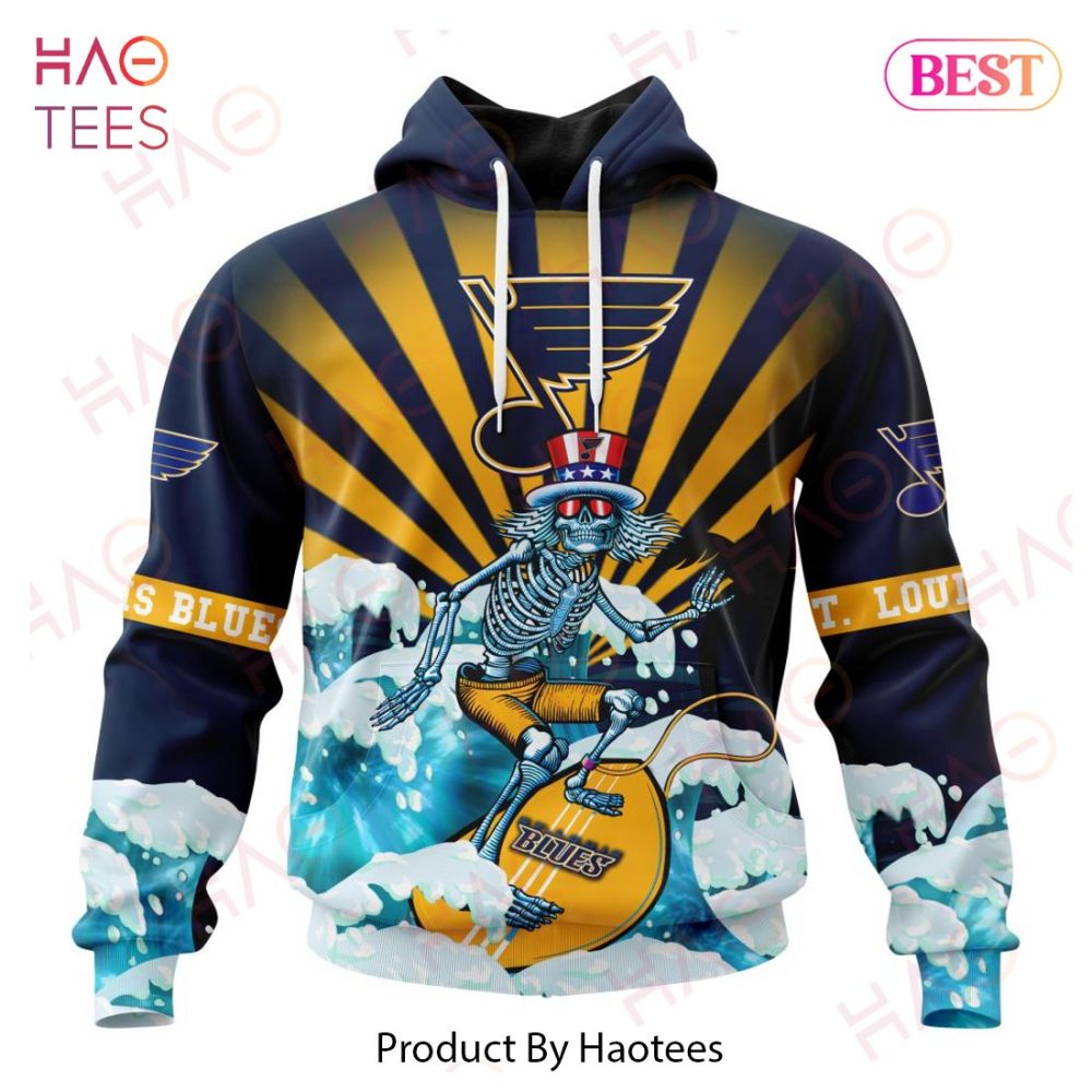Nhl St. Louis Blues Specialized Kits For Grateful Dead Hoodie