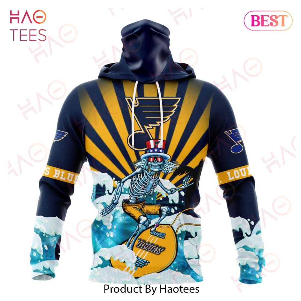 Nhl St. Louis Blues Specialized Kits For Grateful Dead Hoodie - Image 4