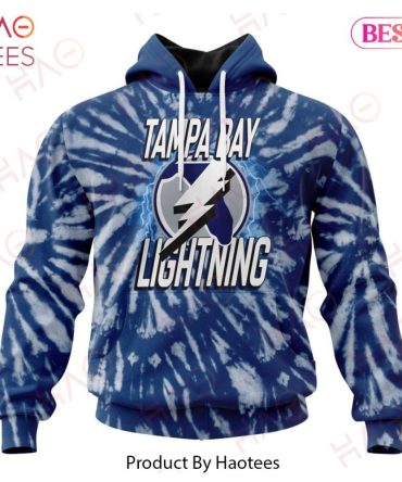 Nhl Tampa Bay Lightning Special Retro Vintage Tie - Dye Hoodie