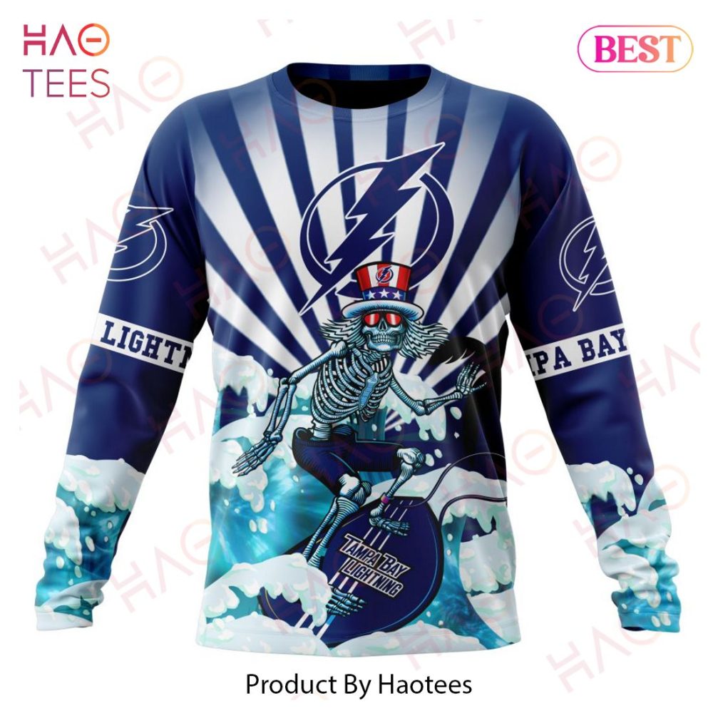 Nhl Tampa Bay Lightning Specialized Kits For Grateful Dead Hoodie - Image 6