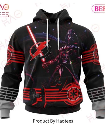 Nhl Tampa Bay Lightning Specialized Starwar Darth Vader Version Jersey Hoodie