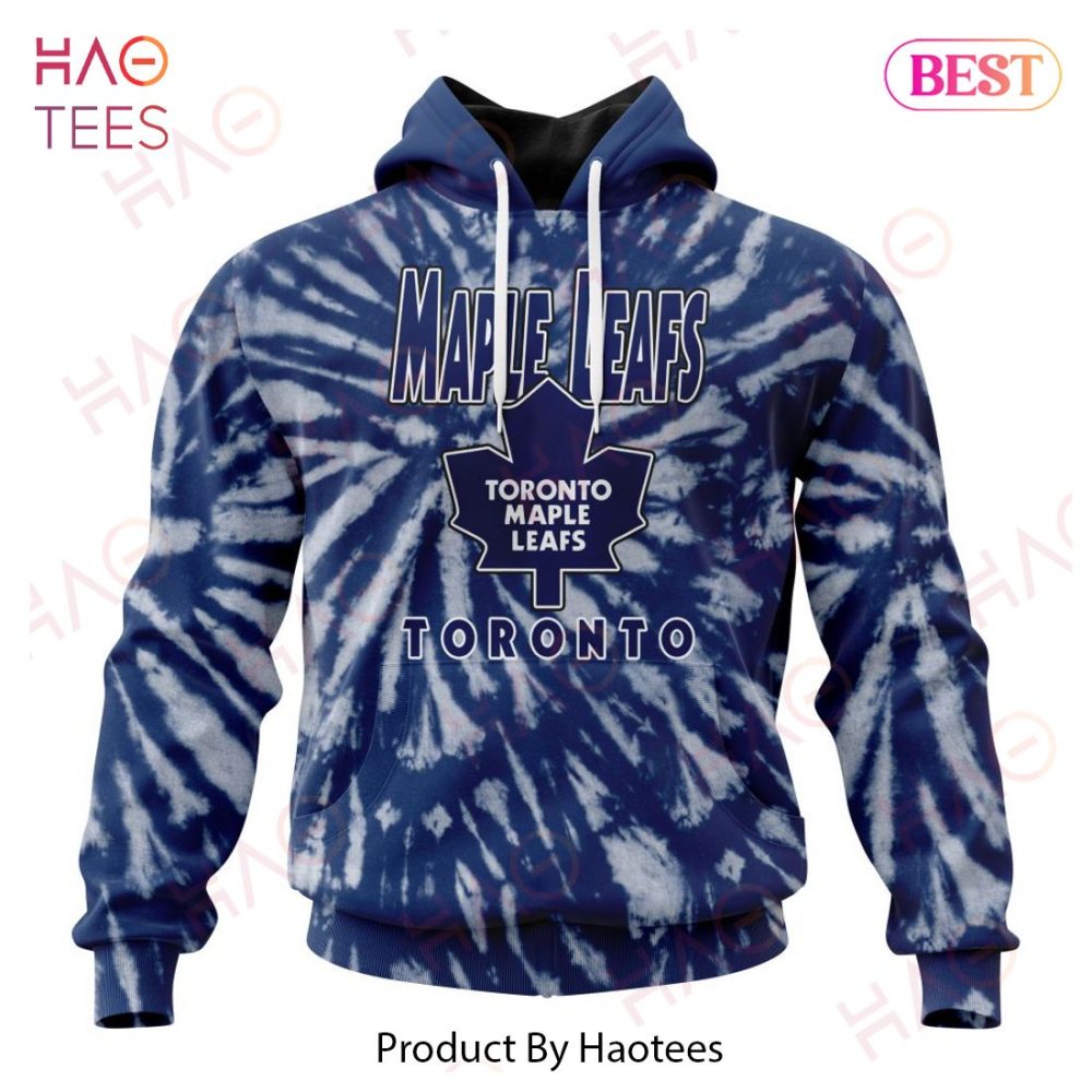 Nhl Toronto Maple Leafs Special Retro Vintage Tie - Dye Hoodie
