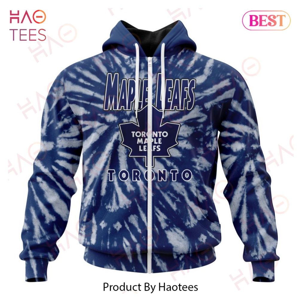 Nhl Toronto Maple Leafs Special Retro Vintage Tie - Dye Hoodie - Image 2