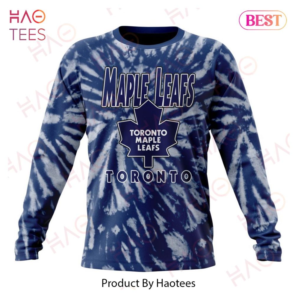 Nhl Toronto Maple Leafs Special Retro Vintage Tie - Dye Hoodie - Image 6