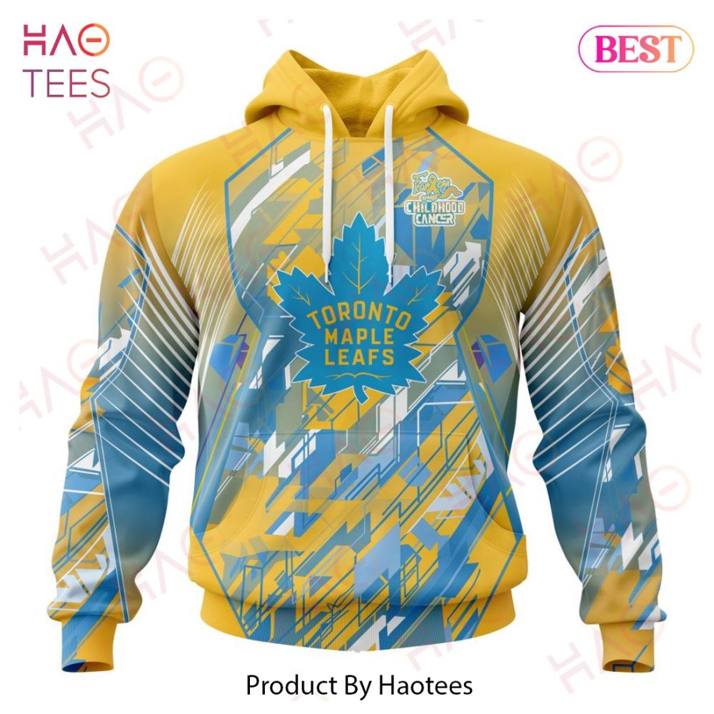 Nhl Toronto Maple Leafs Specialized Design Fearless Against Childhood Cancers 3D Hoodie