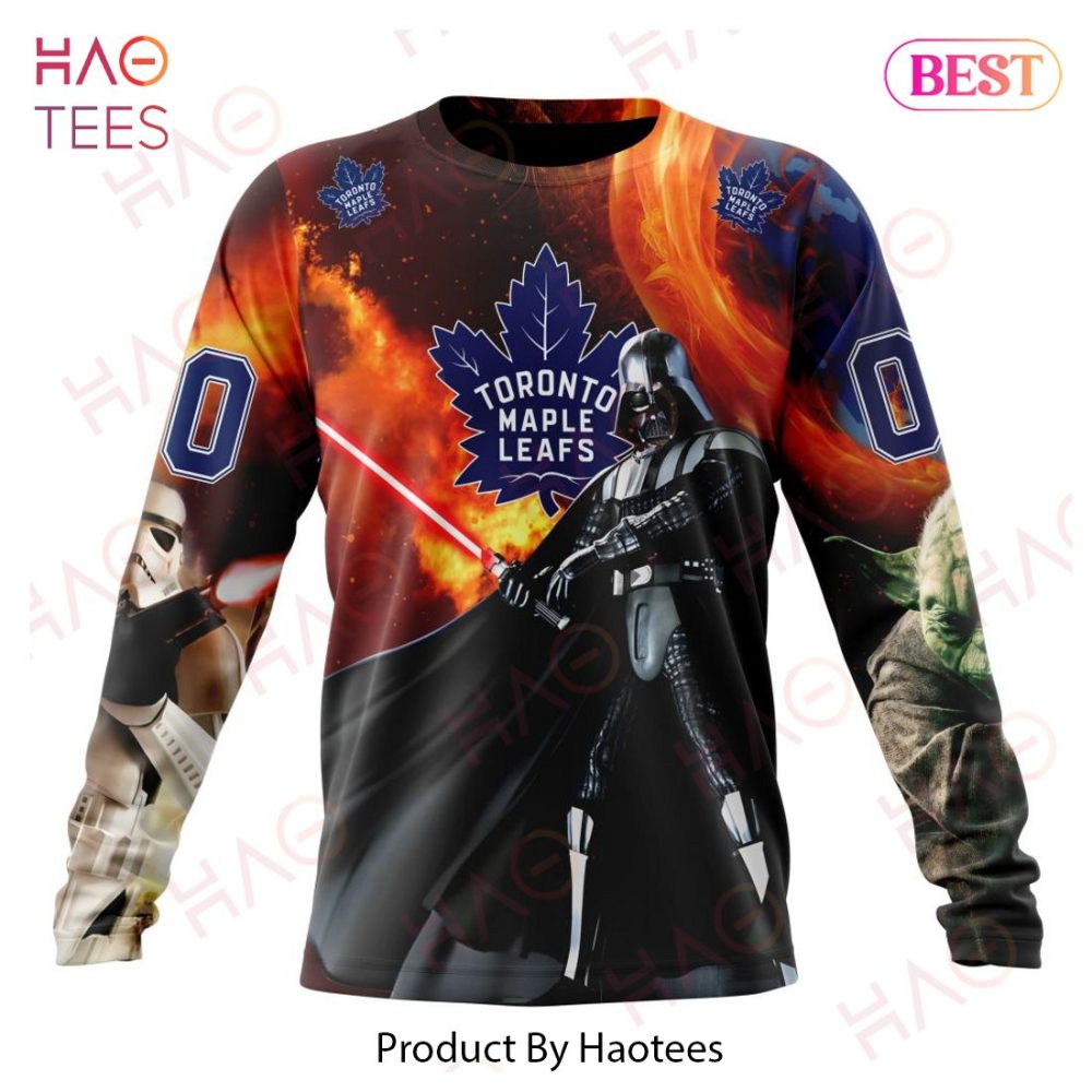 Nhl Toronto Maple Leafs Specialized Design X Star War Hoodie - Image 6