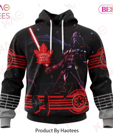 Nhl Toronto Maple Leafs Specialized Starwar Darth Vader Version Jersey Hoodie