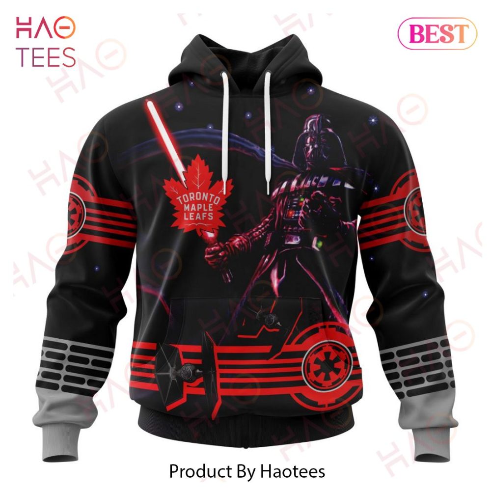 Nhl Toronto Maple Leafs Specialized Starwar Darth Vader Version Jersey Hoodie
