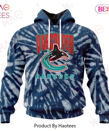 Nhl Vancouver Canucks Special Retro Vintage Tie - Dye Hoodie