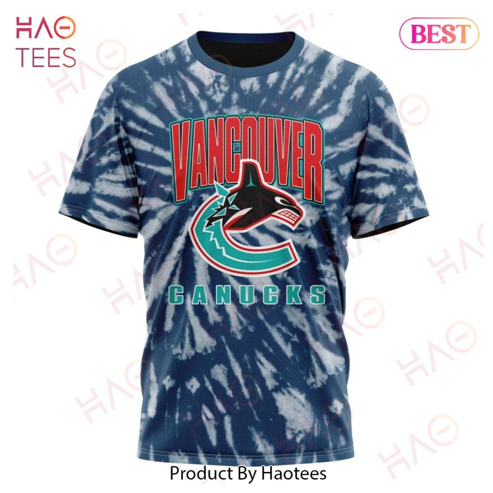 Nhl Vancouver Canucks Special Retro Vintage Tie - Dye Hoodie - Image 8