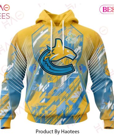 Nhl Vancouver Canucks Specialized Design Fearless Against Childhood Cancers 3D Hoodie