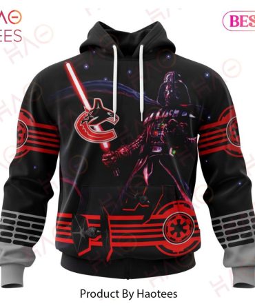 Nhl Vancouver Canucks Specialized Starwar Darth Vader Version Jersey Hoodie