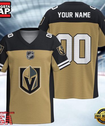 Nhl Vegas Golden Knights Hockey Team Personalized Football Jersey