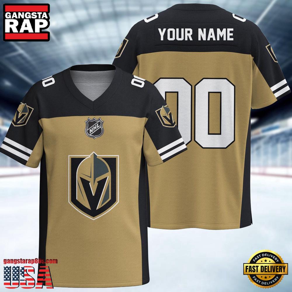 Nhl Vegas Golden Knights Hockey Team Personalized Football Jersey