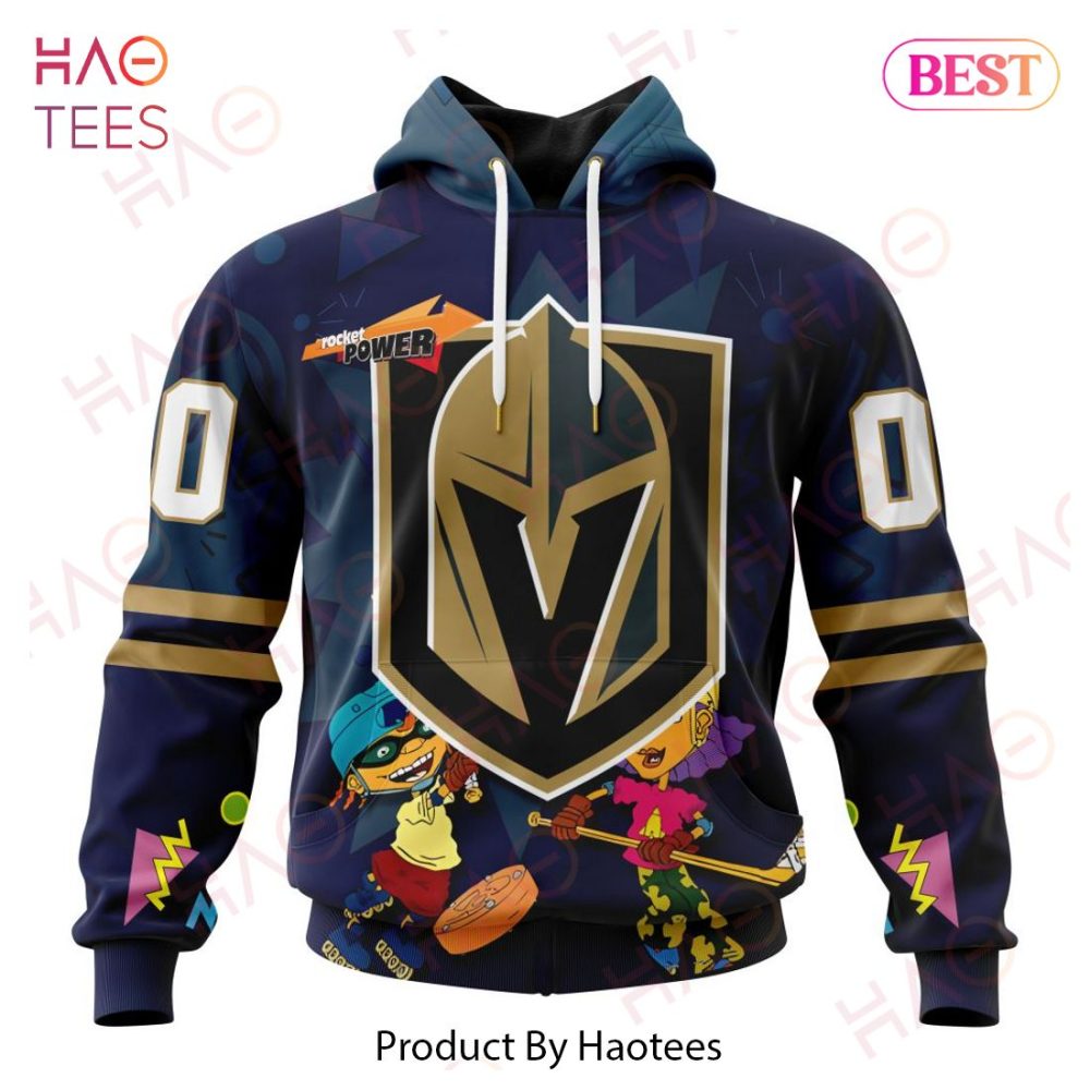 Nhl Vegas Golden Knights Specialized For Rocket Power 3D Hoodie