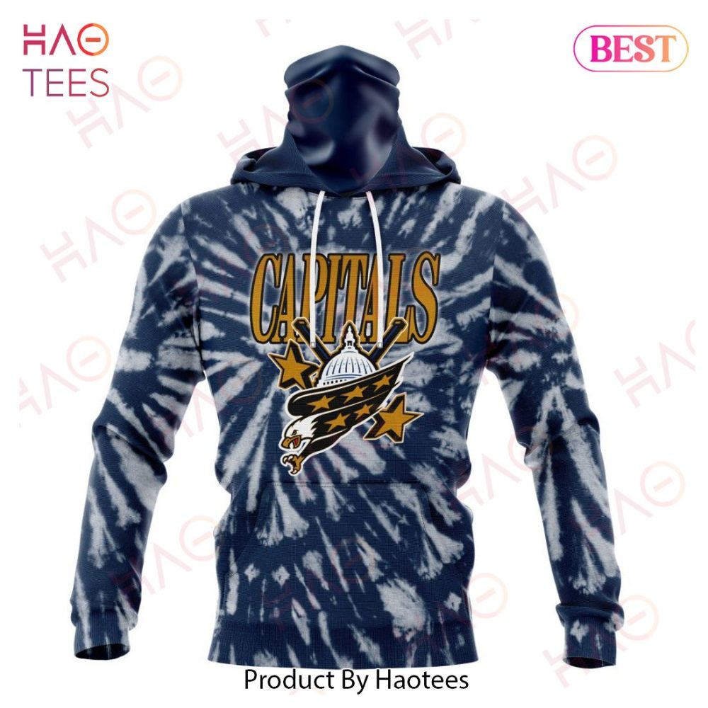 Nhl Washington Capitals Special Retro Vintage Tie - Dye Hoodie - Image 4