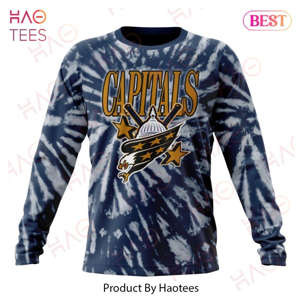 Nhl Washington Capitals Special Retro Vintage Tie - Dye Hoodie - Image 6