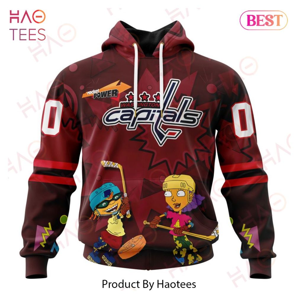 Nhl Washington Capitals Specialized For Rocket Power 3D Hoodie