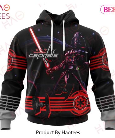 Nhl Washington Capitals Specialized Starwar Darth Vader Version Jersey Hoodie