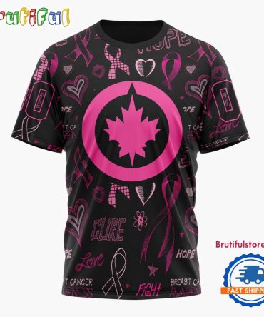 Nhl Winnipeg Jets Special Pink Breast Cancer Awareness New Design T Shirt