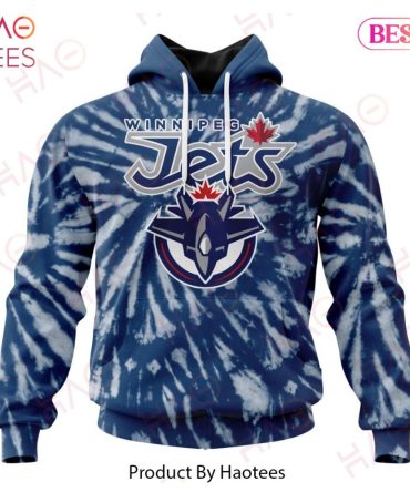 Nhl Winnipeg Jets Special Retro Vintage Tie - Dye Hoodie
