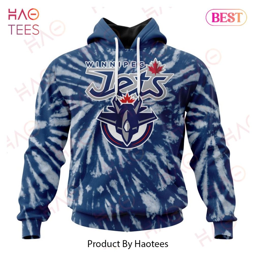 Nhl Winnipeg Jets Special Retro Vintage Tie - Dye Hoodie