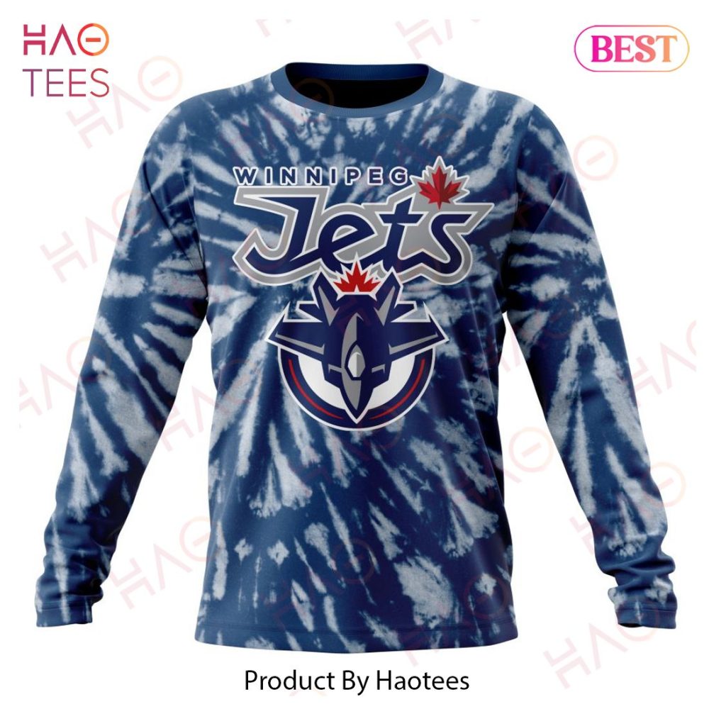 Nhl Winnipeg Jets Special Retro Vintage Tie - Dye Hoodie - Image 6