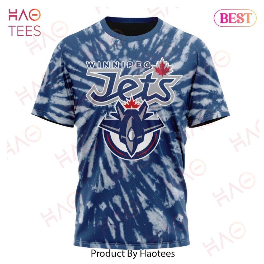 Nhl Winnipeg Jets Special Retro Vintage Tie - Dye Hoodie - Image 8