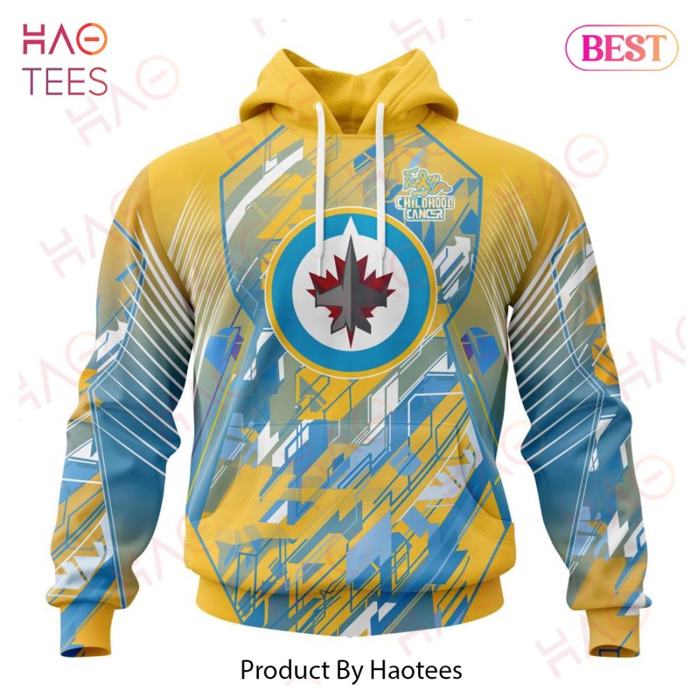 Nhl Winnipeg Jets Specialized Design Fearless Against Childhood Cancers 3D Hoodie