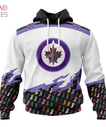 Nhl Winnipeg Jets, Specialized Kits In October We Stand Together We Can Beat Cancer