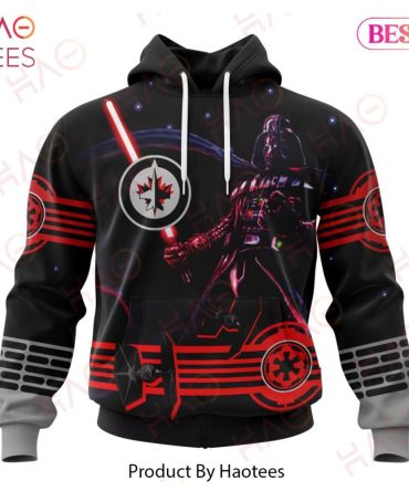 Nhl Winnipeg Jets Specialized Starwar Darth Vader Version Jersey Hoodie