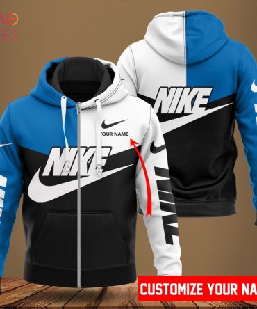 Nike Blue White Black Luxury Hoodie Pod Design