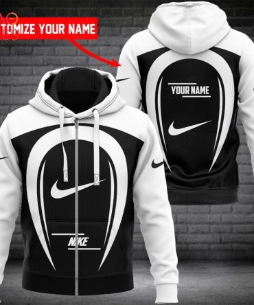 Nike Basic Color Blach White Luxury Hoodie Limited Edition