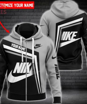 Nike Grey Mix Black Luxury Hoodie Limited Edition