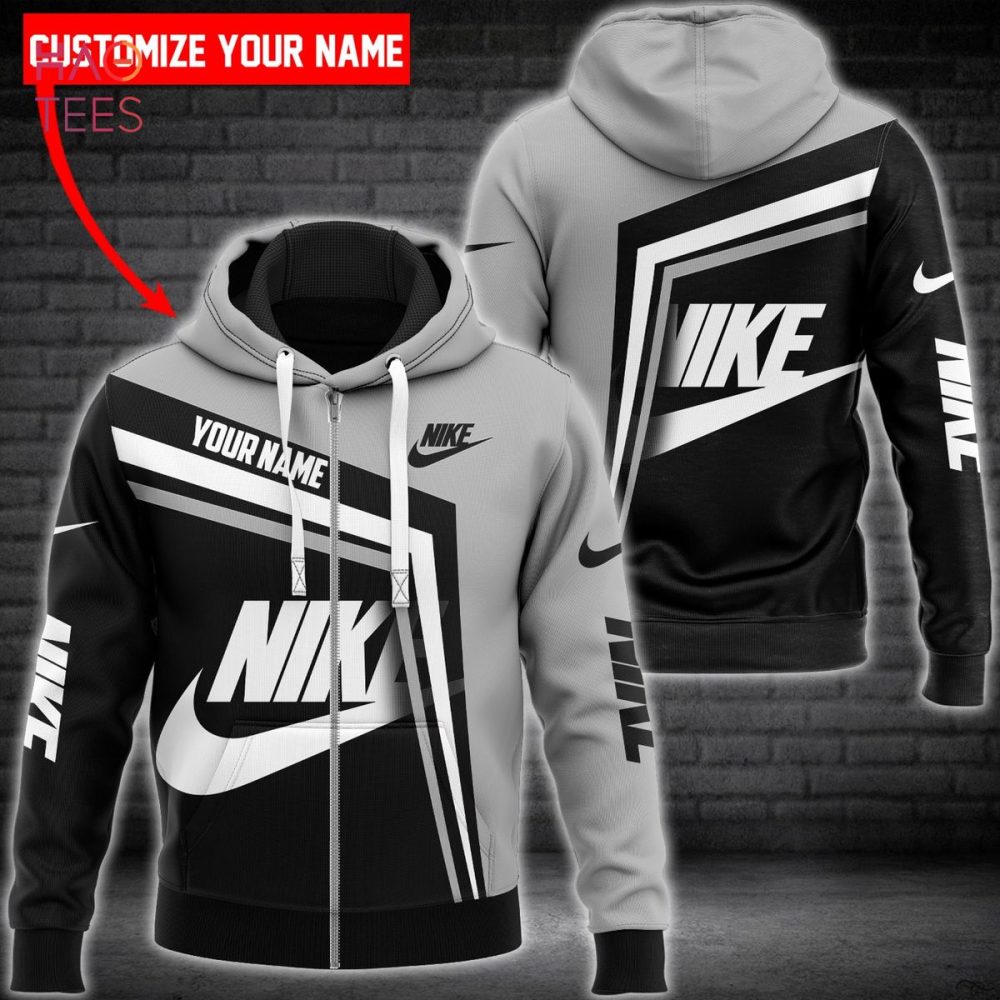 Nike Grey Mix Black Luxury Hoodie Limited Edition