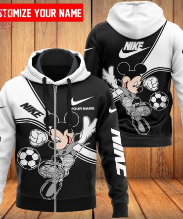 Nike Grey Mickey Luxury 3D Hoodie Pod Design