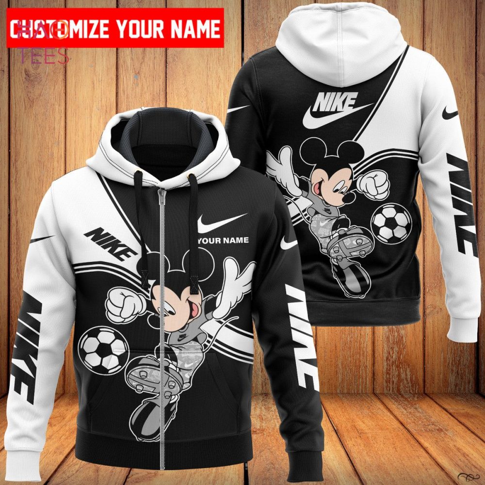 Nike Grey Mickey Luxury 3D Hoodie Pod Design