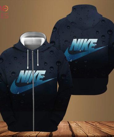 Nike Ombre Dark Blue 3D Luxury Hoodie Limited Edition