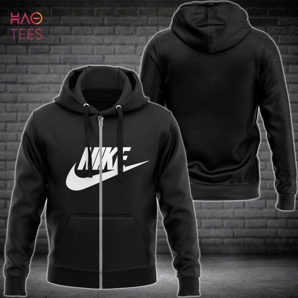 Nike Full Black Luxury Hoodie Limited Edition