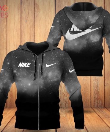 Nike Ombre Black Grey Luxury 3D Hoodie Limited Edition