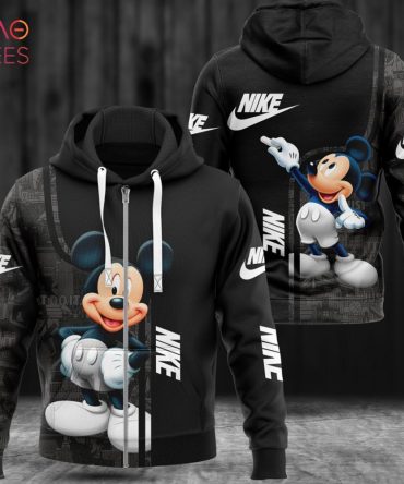 Nike Black Mickey Mouse Luxury 3D Hoodie Pod Design