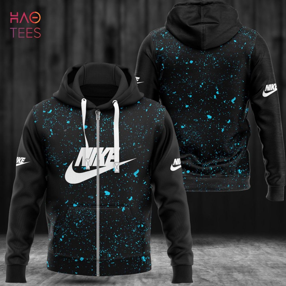 Nike Blue Mix Black Luxury 3D Hoodie Limited Edition