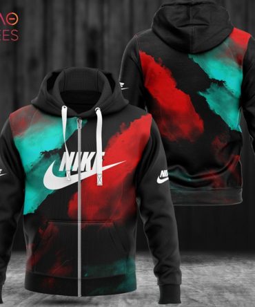 Nike Tie Dye Blue Mix Red Luxury 3D Hoodie Limited Edition