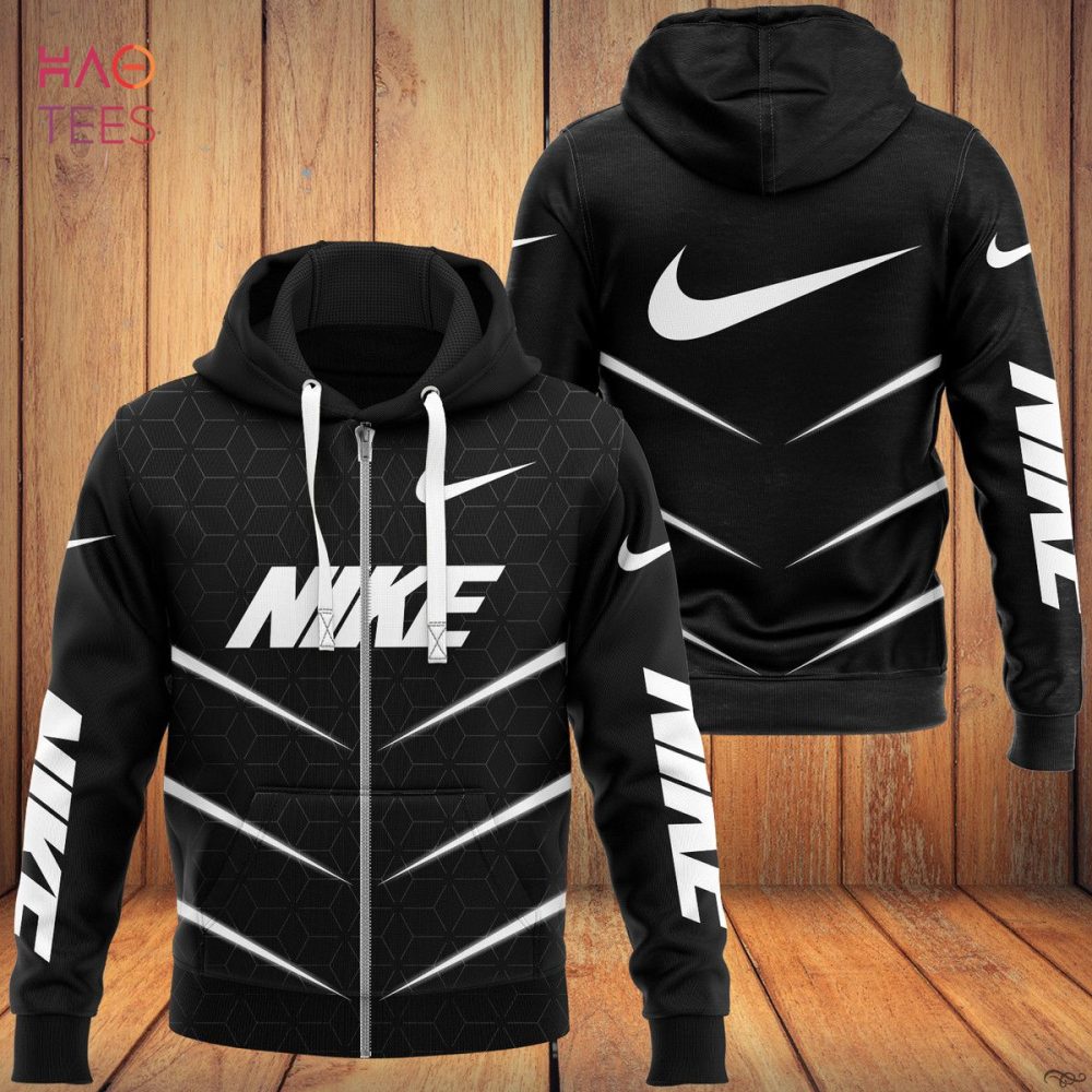 Nike Stripe White Luxury 3D Hoodie Limited Edition
