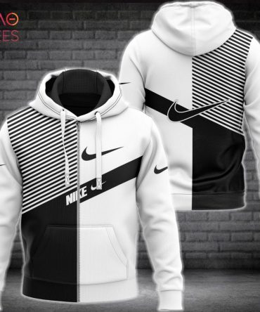 Nike Black Mix White Luxury 3D Hoodie Limited Edition