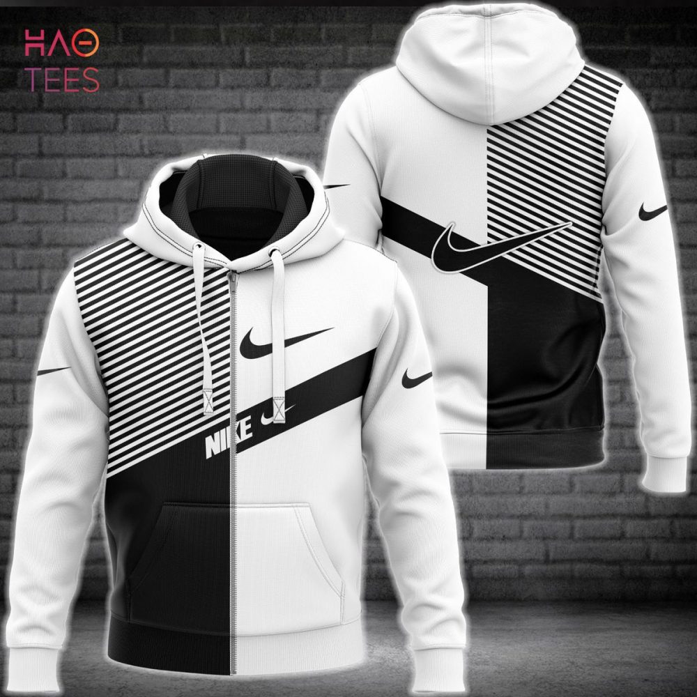 Nike Black Mix White Luxury 3D Hoodie Limited Edition