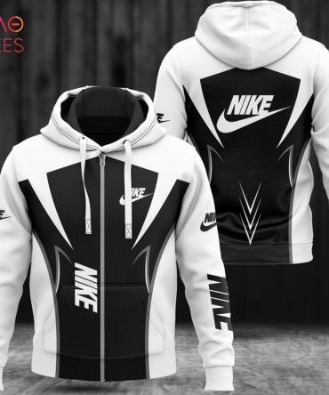 Nike Black Mix White Luxury 3D Hoodie Limited Edition