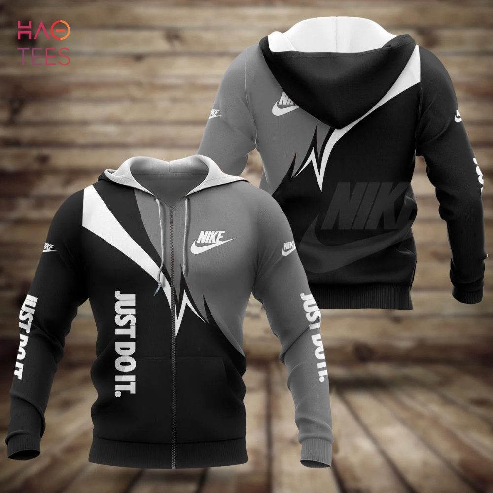 Nike Grey Mix Black Luxury Hoodie Limited Edition