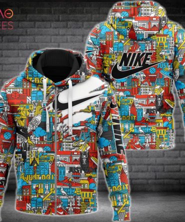 Nike Full Color Printing Luxury 3D Hoodie Limited Edition