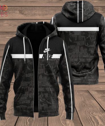 Nike Dark Color Full Printing Luxury 3D Hoodie Limited Edition